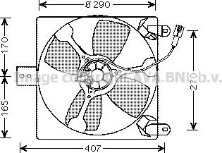 Prasco SZ7501 - Ventilator, hladjenje motora www.molydon.hr