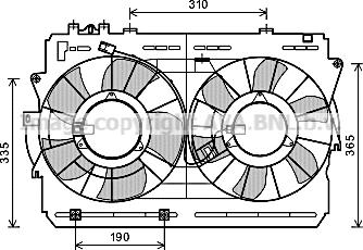 Prasco TO7570 - Ventilator, hladjenje motora www.molydon.hr