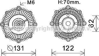 Prasco TOC592 - kvačilo, ventilator hladnjaka www.molydon.hr