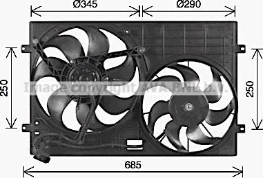 Prasco VN7543 - Ventilator, hladjenje motora www.molydon.hr