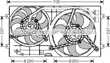 Prasco VN7503 - Ventilator, hladjenje motora www.molydon.hr