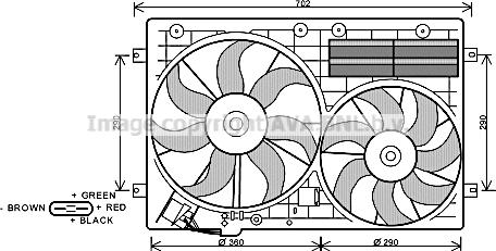 Prasco VN7529 - Ventilator, hladjenje motora www.molydon.hr