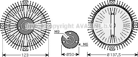 Prasco VNC273 - kvačilo, ventilator hladnjaka www.molydon.hr