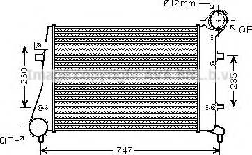 Prasco VW4268 - Intercooler, hladnjak www.molydon.hr