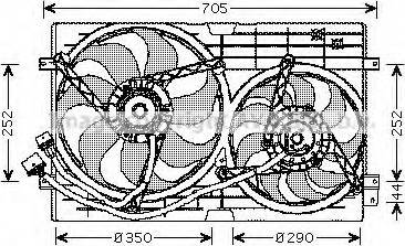 Prasco VW7508 - Ventilator, hladjenje motora www.molydon.hr