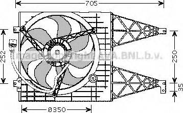 Prasco VW7507 - Ventilator, hladjenje motora www.molydon.hr