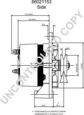 Prestolite Electric 66021153B - Alternator www.molydon.hr