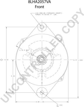 Prestolite Electric 8LHA2057VA - Alternator www.molydon.hr