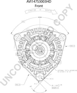 Prestolite Electric AVI147S3003HD - Alternator www.molydon.hr