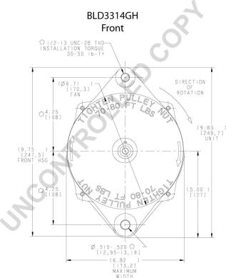 Prestolite Electric BLD3314GH - Alternator www.molydon.hr