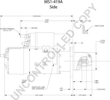 Prestolite Electric MS1-419A - Starter www.molydon.hr