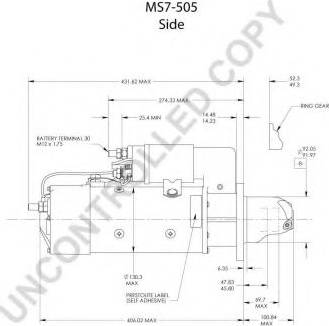 Prestolite Electric MS7-505A - Starter www.molydon.hr