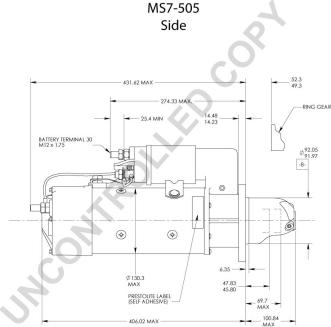 Prestolite Electric MS7-505 - Starter www.molydon.hr