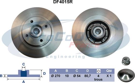 Procodis France DF4015R - Kočioni disk www.molydon.hr