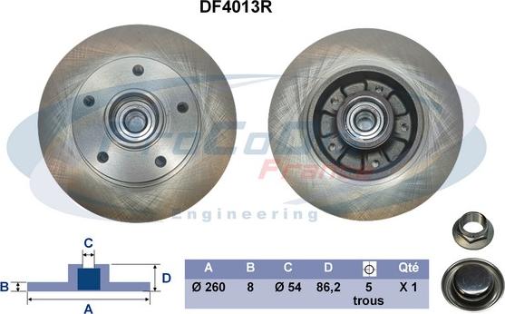 Procodis France DF4013R - Kočioni disk www.molydon.hr