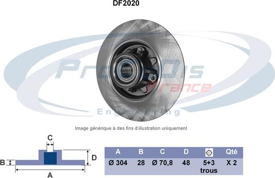 Procodis France DF2020 - Kočioni disk www.molydon.hr