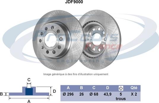 Procodis France JDF9000 - Kočioni disk www.molydon.hr