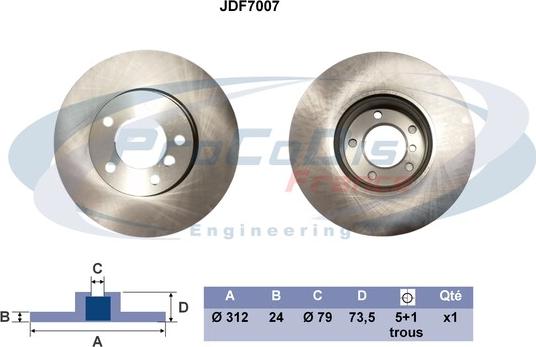 Procodis France JDF7007 - Kočioni disk www.molydon.hr