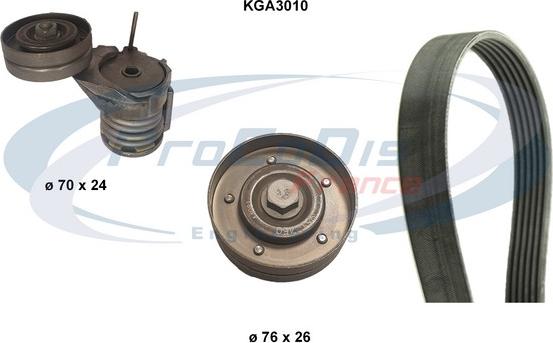 Procodis France KGA3010 - Garnitura klinastog rebrastog remena www.molydon.hr