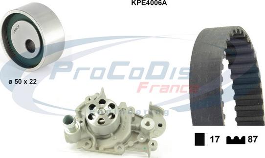 Procodis France KPE4006A - Vodena pumpa sa kompletom zupčastog remena www.molydon.hr