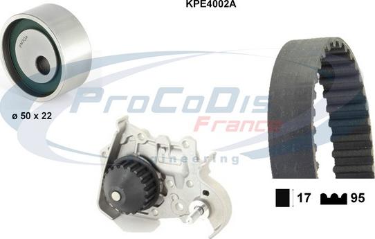 Procodis France KPE4002A - Vodena pumpa sa kompletom zupčastog remena www.molydon.hr