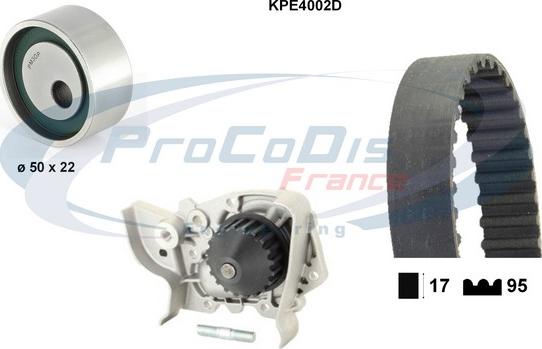 Procodis France KPE4002D - Vodena pumpa sa kompletom zupčastog remena www.molydon.hr