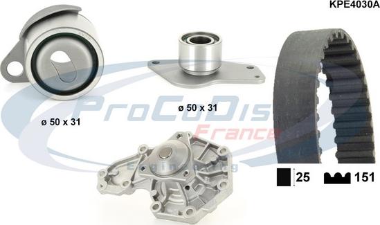 Procodis France KPE4030A - Vodena pumpa sa kompletom zupčastog remena www.molydon.hr