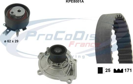 Procodis France KPE8001A - Vodena pumpa sa kompletom zupčastog remena www.molydon.hr