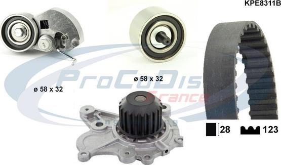 Procodis France KPE8311B - Vodena pumpa sa kompletom zupčastog remena www.molydon.hr