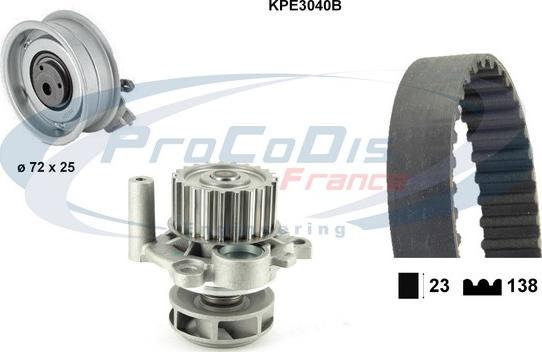 Procodis France KPE3040B - Vodena pumpa sa kompletom zupčastog remena www.molydon.hr