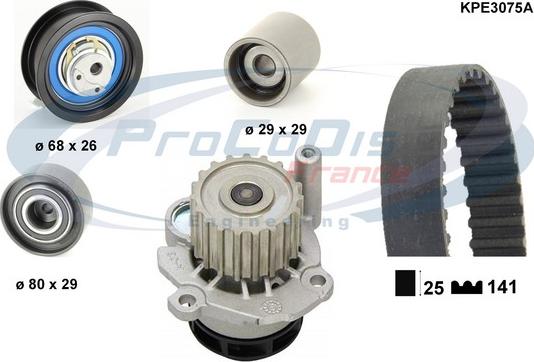 Procodis France KPE3075A - Vodena pumpa sa kompletom zupčastog remena www.molydon.hr