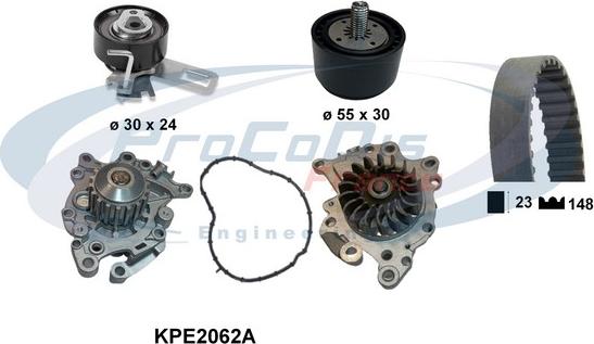 Procodis France KPE2062A - Vodena pumpa sa kompletom zupčastog remena www.molydon.hr