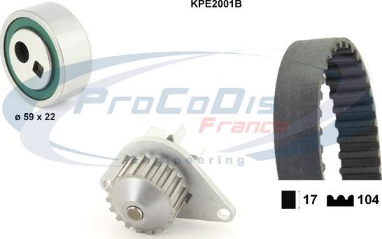 Procodis France KPE2001B - Vodena pumpa sa kompletom zupčastog remena www.molydon.hr