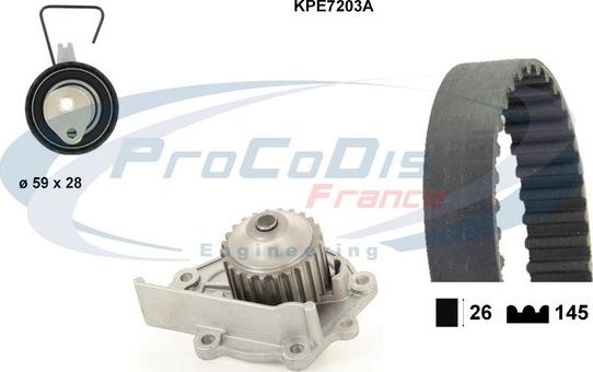 Procodis France KPE7203A - Vodena pumpa sa kompletom zupčastog remena www.molydon.hr