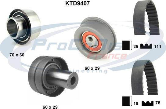 Procodis France KTD9407 - Komplet zupčastog remena www.molydon.hr