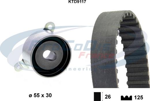 Procodis France KTD9117 - Komplet zupčastog remena www.molydon.hr