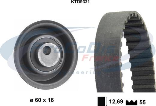 Procodis France KTD9321 - Komplet zupčastog remena www.molydon.hr