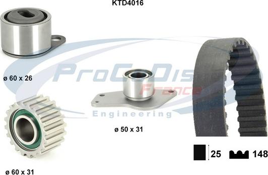 Procodis France KTD4016 - Komplet zupčastog remena www.molydon.hr