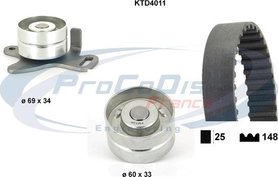 Procodis France KTD4011 - Komplet zupčastog remena www.molydon.hr