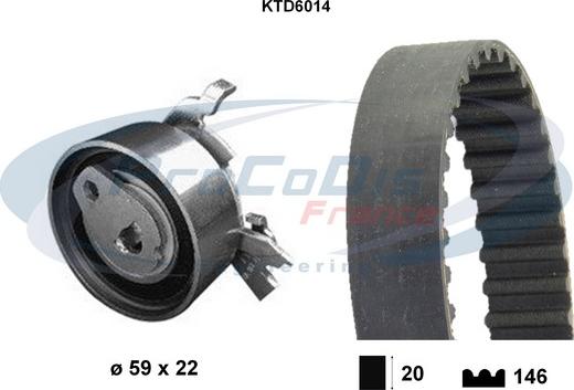 Procodis France KTD6014 - Komplet zupčastog remena www.molydon.hr