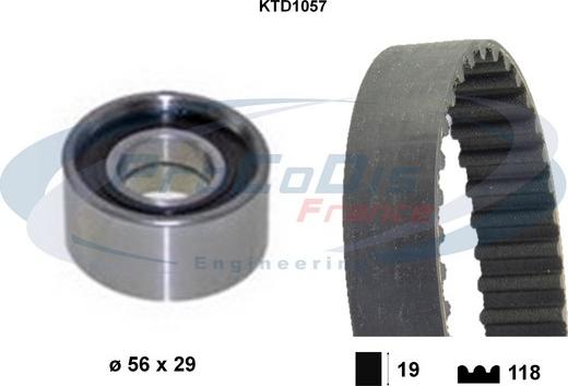 Procodis France KTD1057 - Komplet zupčastog remena www.molydon.hr