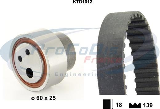 Procodis France KTD1012 - Komplet zupčastog remena www.molydon.hr