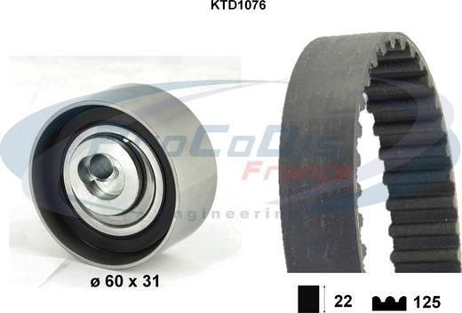 Procodis France KTD1076 - Komplet zupčastog remena www.molydon.hr