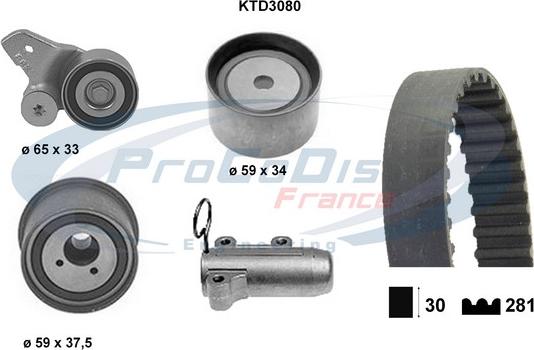 Procodis France KTD3080 - Komplet zupčastog remena www.molydon.hr