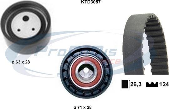 Procodis France KTD3087 - Komplet zupčastog remena www.molydon.hr