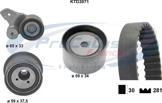 Procodis France KTD3071 - Komplet zupčastog remena www.molydon.hr