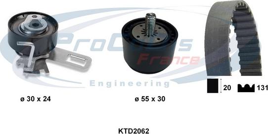 Procodis France KTD2062 - Komplet zupčastog remena www.molydon.hr