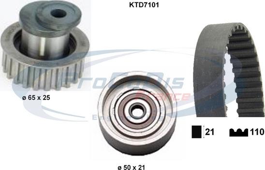 Procodis France KTD7101 - Komplet zupčastog remena www.molydon.hr