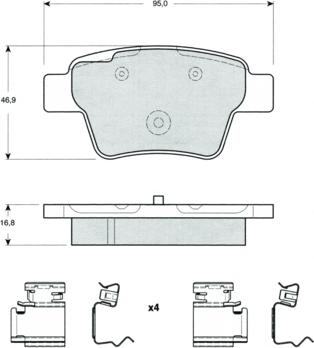 Procodis France PF1465 - Komplet Pločica, disk-kočnica www.molydon.hr