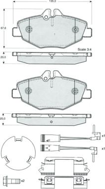 Procodis France PF1429 - Komplet Pločica, disk-kočnica www.molydon.hr